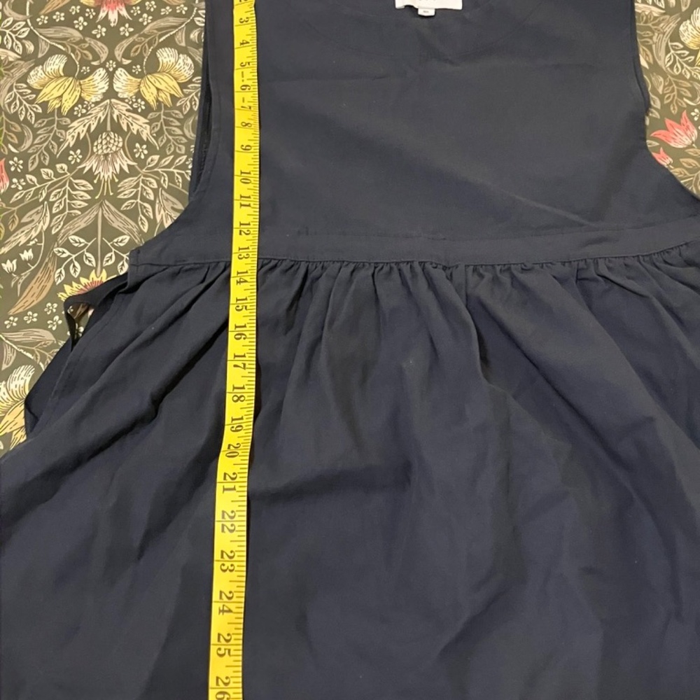 Classic Navy Peplum Sleeveless Top - Picture 2 of 5